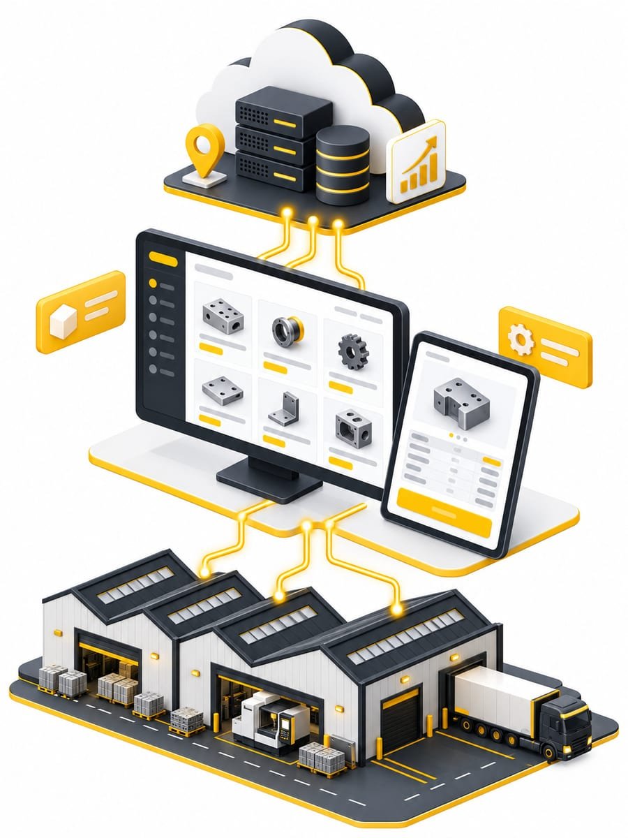 Website for factories in Bhiwadi, Neemrana and the Alwar industrial belt: catalogue, quote requests and plant operations connected