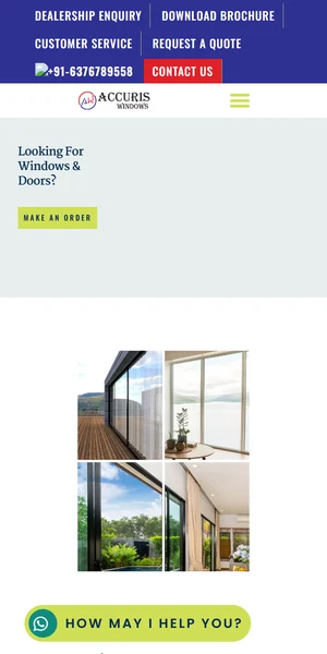 Accuris Windows & Doors Mobile View